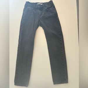 Levi's Middy Straight washed black jeans, size 25 x 31